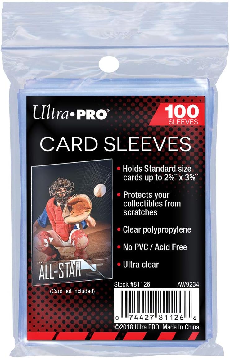 Ultra Pro Standard Transparent Sleeves Stor Safe x100 - Protégez Vos Cartes en Style