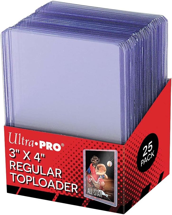 Ultra Pro Toploader Sleeves x25 3x4" Clear Regular - Protégez avec Style à la Boutique Écureuil Noir